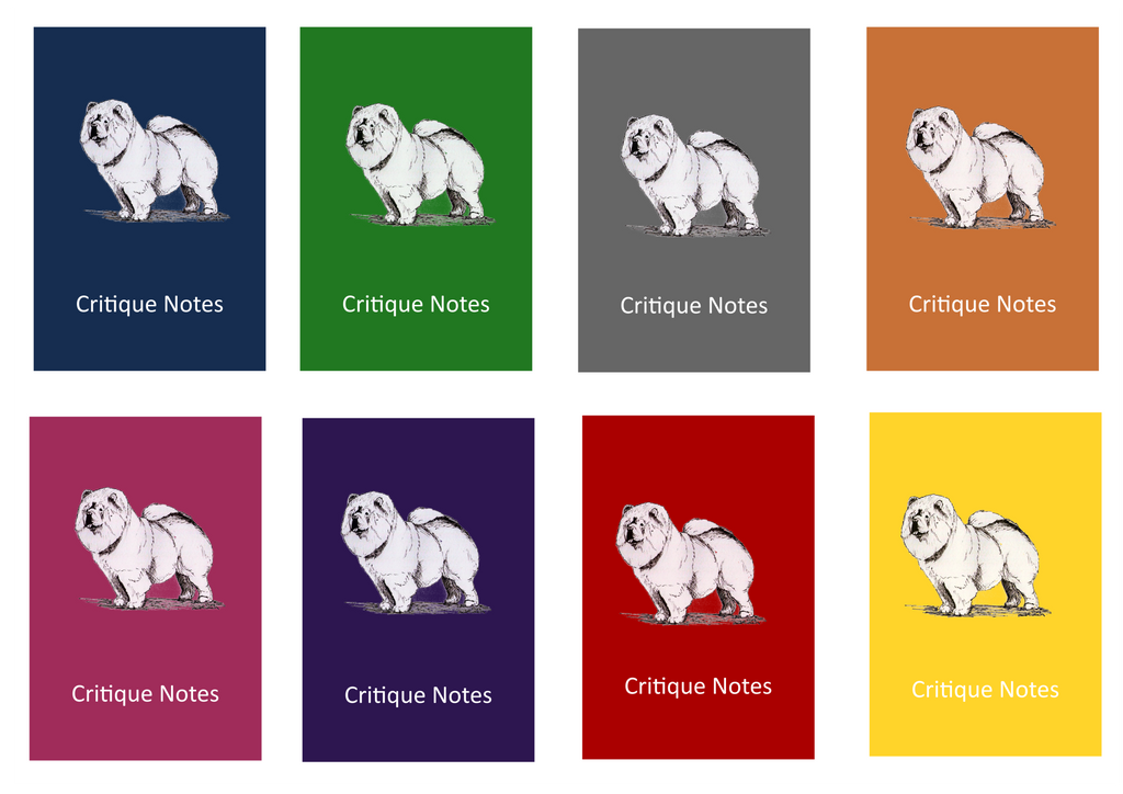 Chow Chow Dog Show Judging Critique Notes Book A5 CuriosityCrafts