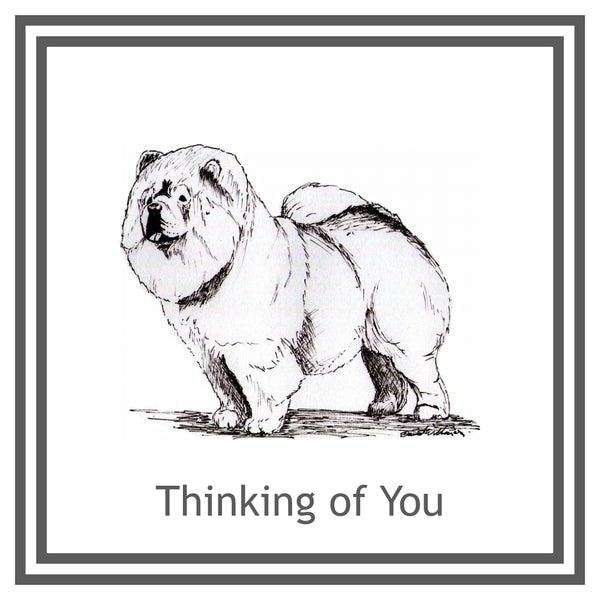 Chow Chow Greeting Card Choice of 6 Designs BIRTHDAY, THINKING OF YOU, BLANK