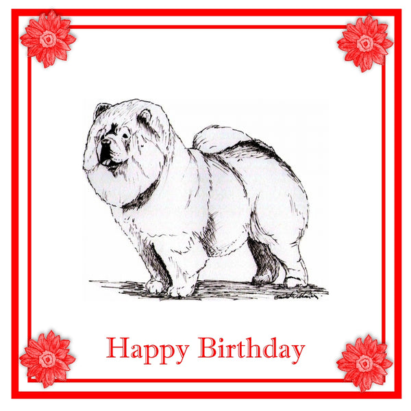 Chow Chow Greeting Card Choice of 6 Designs BIRTHDAY, THINKING OF YOU, BLANK