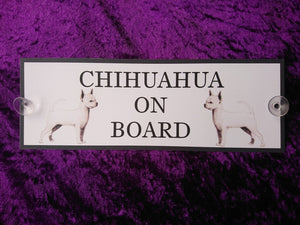 S/C Chihuahua On Board Car Sign