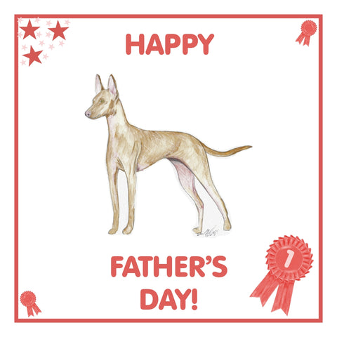 Cirneco dell'Etna Father's Day Card PERSONALISATION AVAILABLE