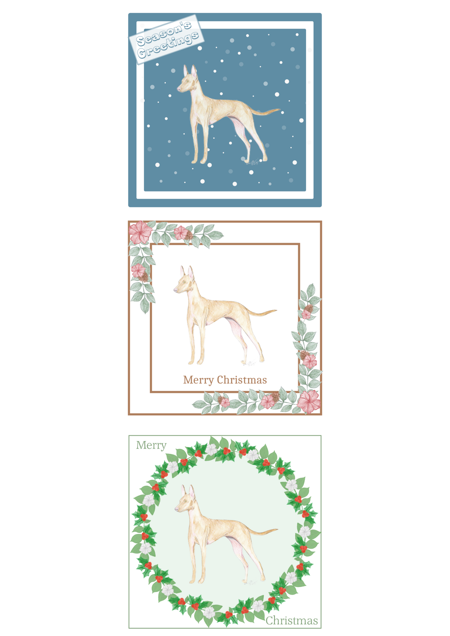Cirnecco dell'Etna Christmas Card Choice of 3 Card Designs Single or Multi Pack