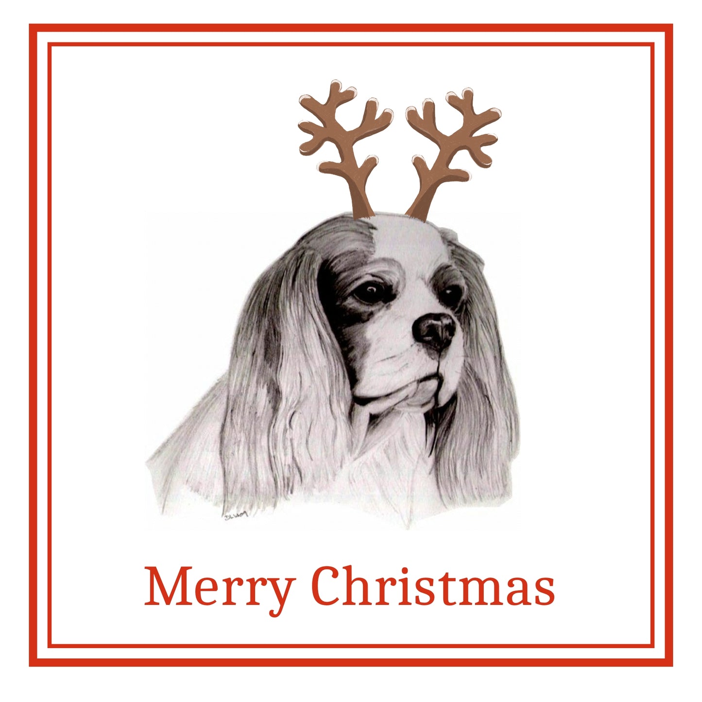 Cavalier King Charles Spaniel Christmas Cards Pack of 6