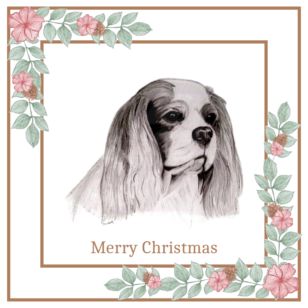 Cavalier King Charles Spaniel CKCS Christmas Card Choice of 3 Card Designs Single or Multi Pack