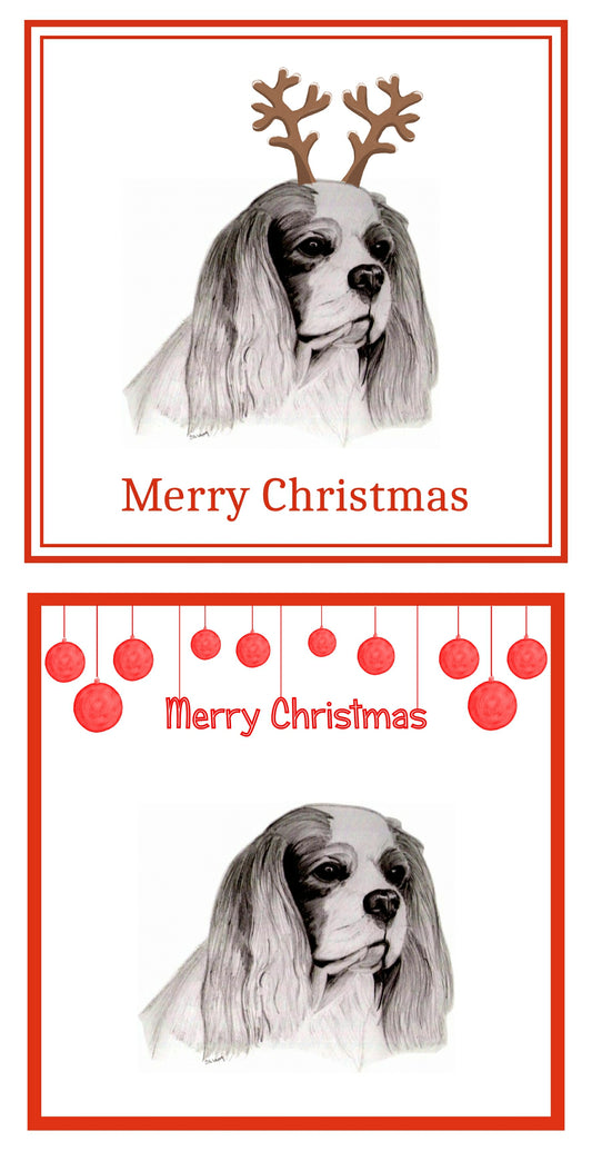 Cavalier King Charles Spaniel Christmas Cards Pack of 6