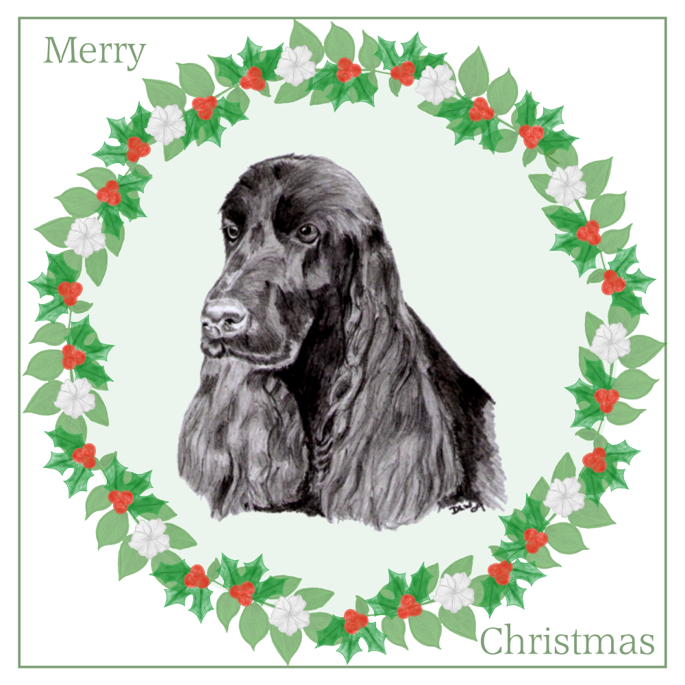Cocker Spaniel Christmas Card Choice of 3 Card Designs Single or Multi Pack