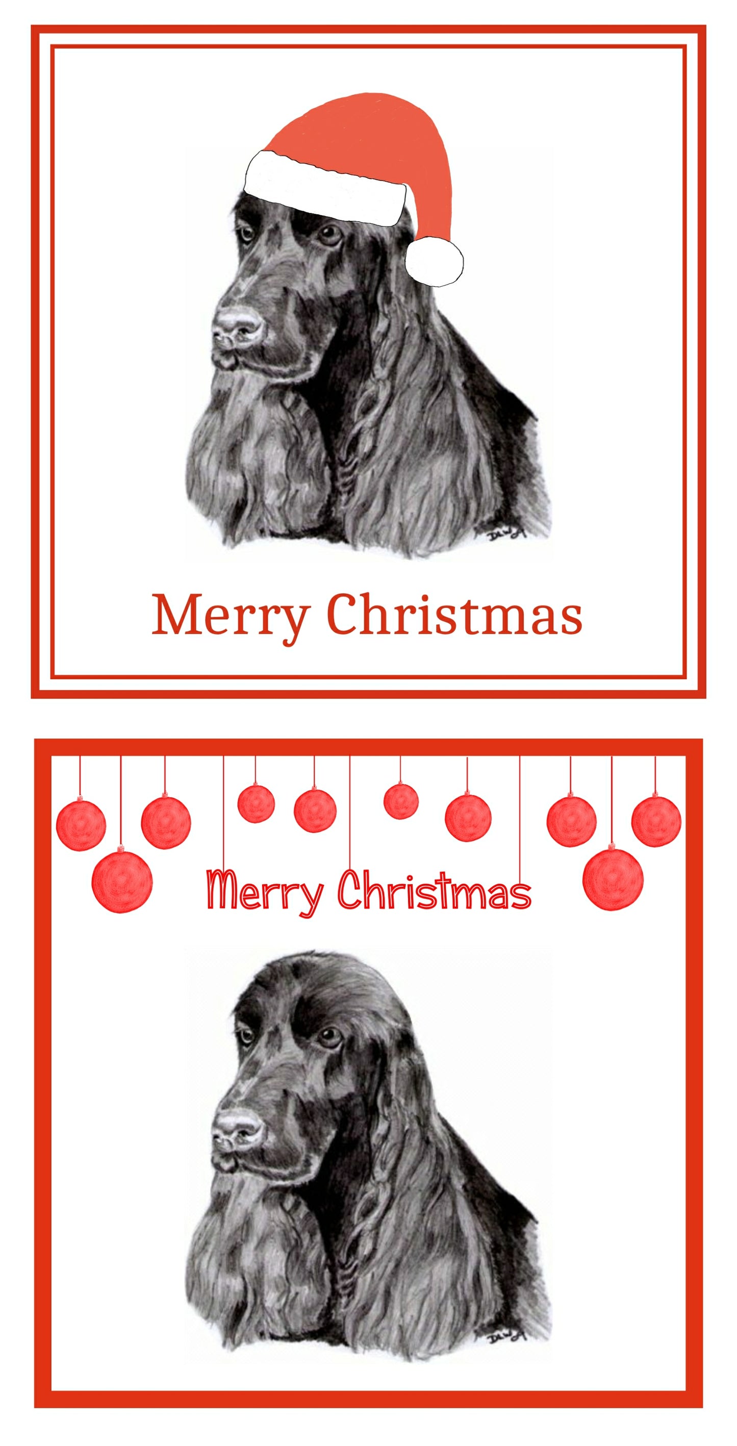 Cocker Spaniel Christmas Cards Pack of 6