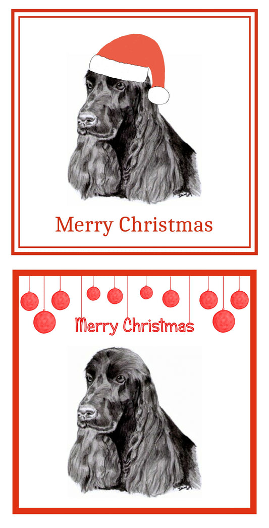 Cocker Spaniel Christmas Cards Pack of 6