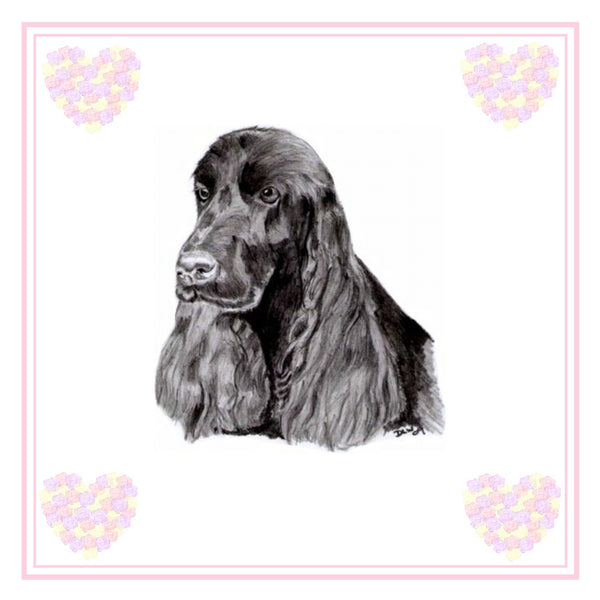 Cocker Spaniel Greeting Card Choice of 6 Designs BIRTHDAY, THINKING OF YOU, BLANK