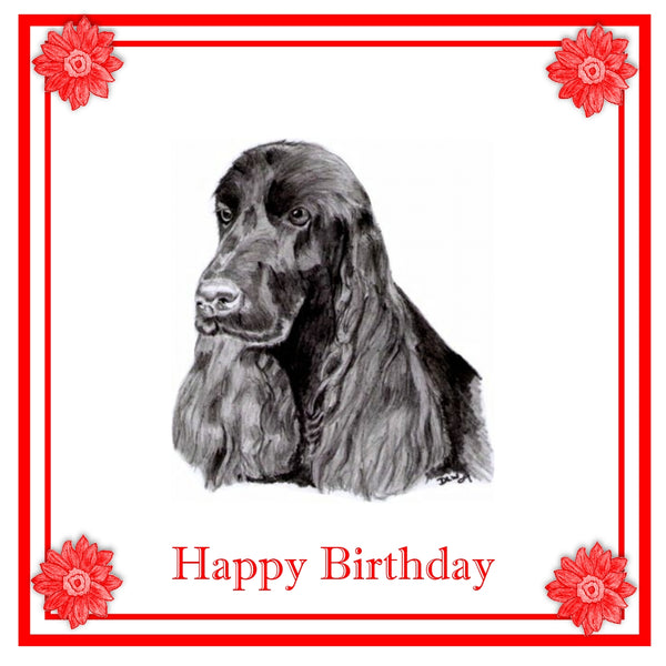 Cocker Spaniel Greeting Card Choice of 6 Designs BIRTHDAY, THINKING OF YOU, BLANK