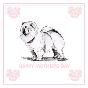 Chow Chow Mother's Day Card PERSONALISATION AVAILABLE