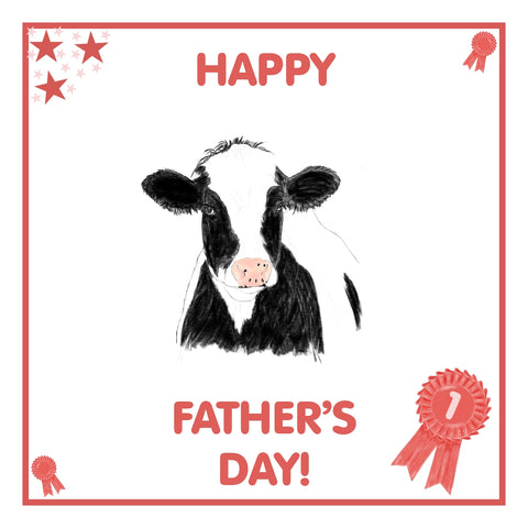 Cow Father's Day Card PERSONALISATION AVAILABLE