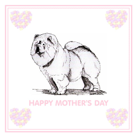 Chow Chow Mother's Day Card PERSONALISATION AVAILABLE