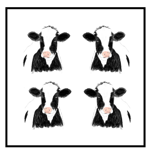 Cow Greeting Card Choice of 6 Designs BIRTHDAY, THINKING OF YOU, BLANK