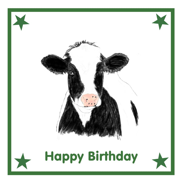 Cow Greeting Card Choice of 6 Designs BIRTHDAY, THINKING OF YOU, BLANK