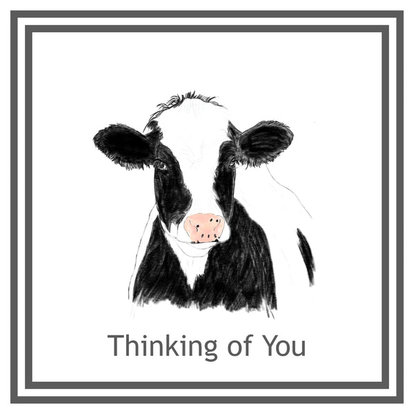 Cow Greeting Card Choice of 6 Designs BIRTHDAY, THINKING OF YOU, BLANK