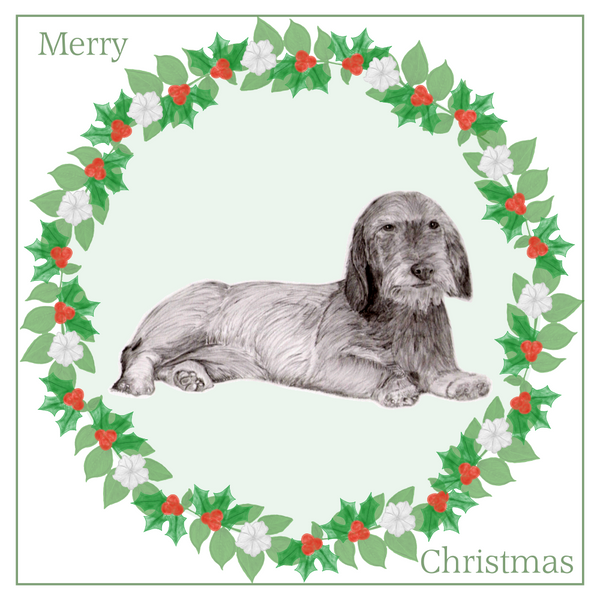 W/H Dachshund Christmas Card Choice of 3 Card Designs Single or Multi Pack