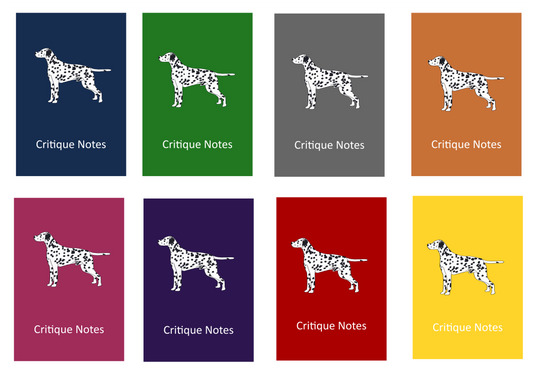 Dalmatian Dog Show Judging Critique Notes Book A5