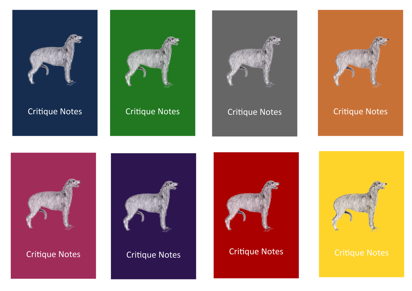 Deerhound Dog Show Judging Critique Notes Book A5