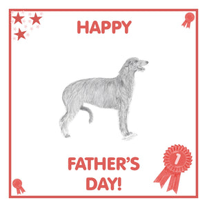 Deerhound Father's Day Card PERSONALISATION AVAILABLE