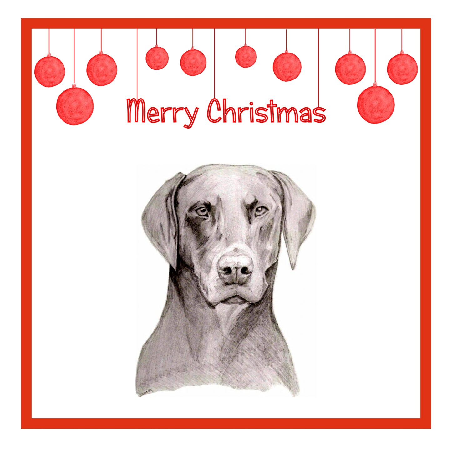 Dobermann Christmas Card Choice of 3