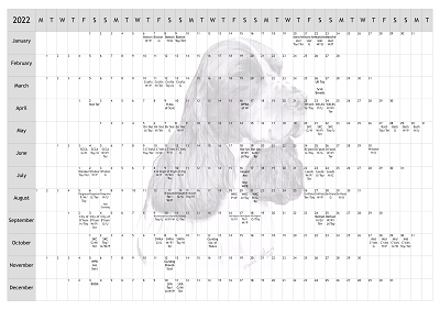 English Springer Spaniel ESS Dog Show 2022 Year Planner A4