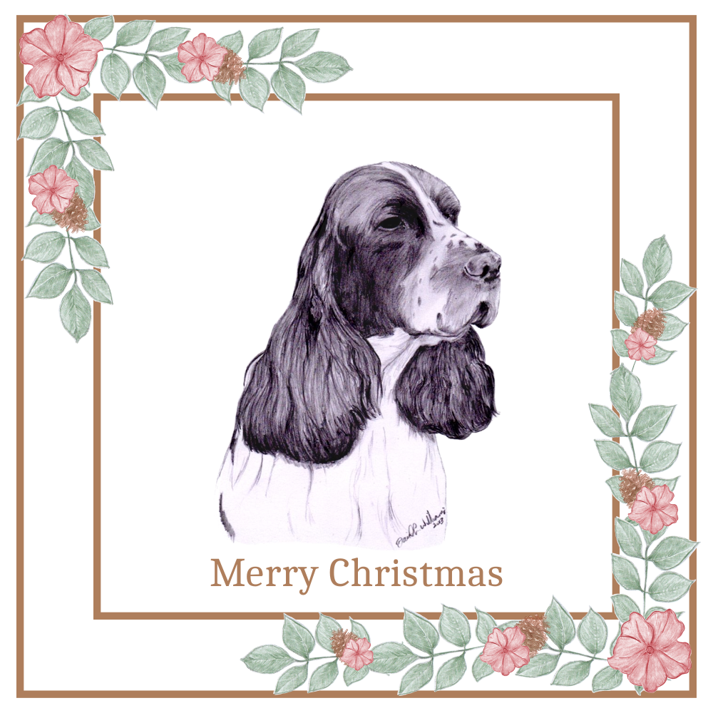 English Springer Spaniel ESS Christmas Card Choice of 3 Card Designs Single or Multi Pack
