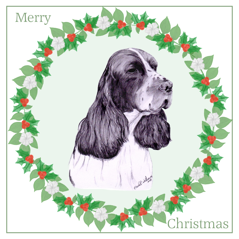 English Springer Spaniel ESS Christmas Card Choice of 3 Card Designs Single or Multi Pack