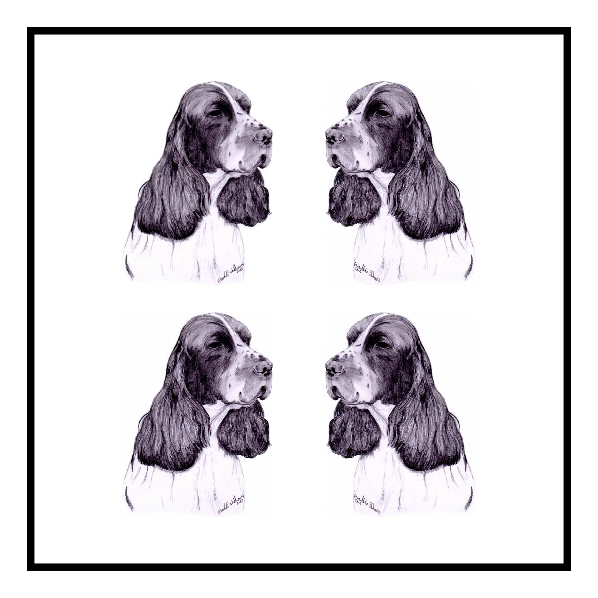 English Springer Spaniel Greeting Card Choice of 6 Designs BIRTHDAY, THINKING OF YOU, BLANK
