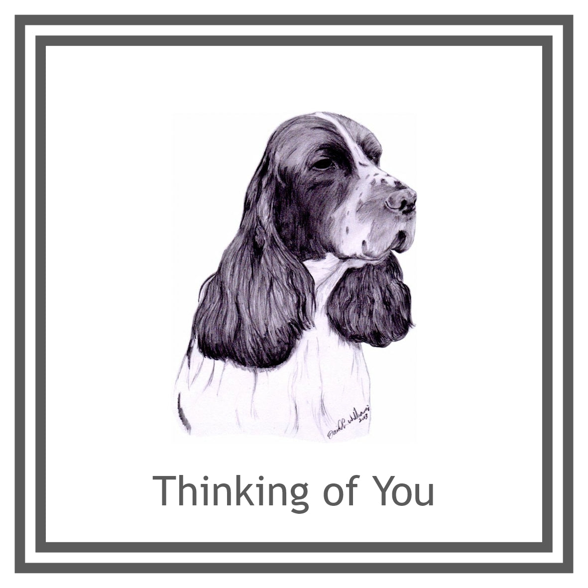 English Springer Spaniel Greeting Card Choice of 6 Designs BIRTHDAY, THINKING OF YOU, BLANK