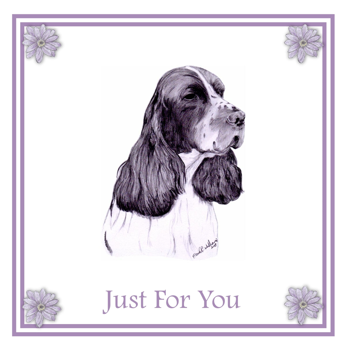 English Springer Spaniel Greeting Card Choice of 6 Designs BIRTHDAY, THINKING OF YOU, BLANK