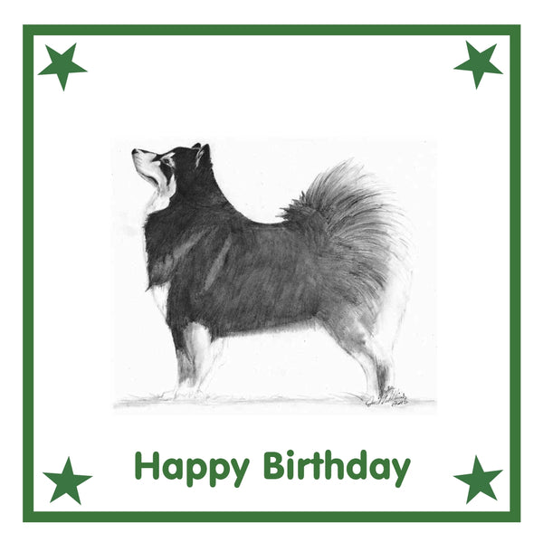 Finnish Lapphund Greeting Card Choice of 6 Designs BIRTHDAY, THINKING OF YOU, BLANK