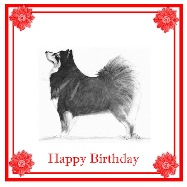 Finnish Lapphund Greeting Card Choice of 6 Designs BIRTHDAY, THINKING OF YOU, BLANK