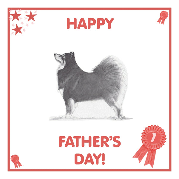 Finnish Lapphund Father's Day Card PERSONALISATION AVAILABLE