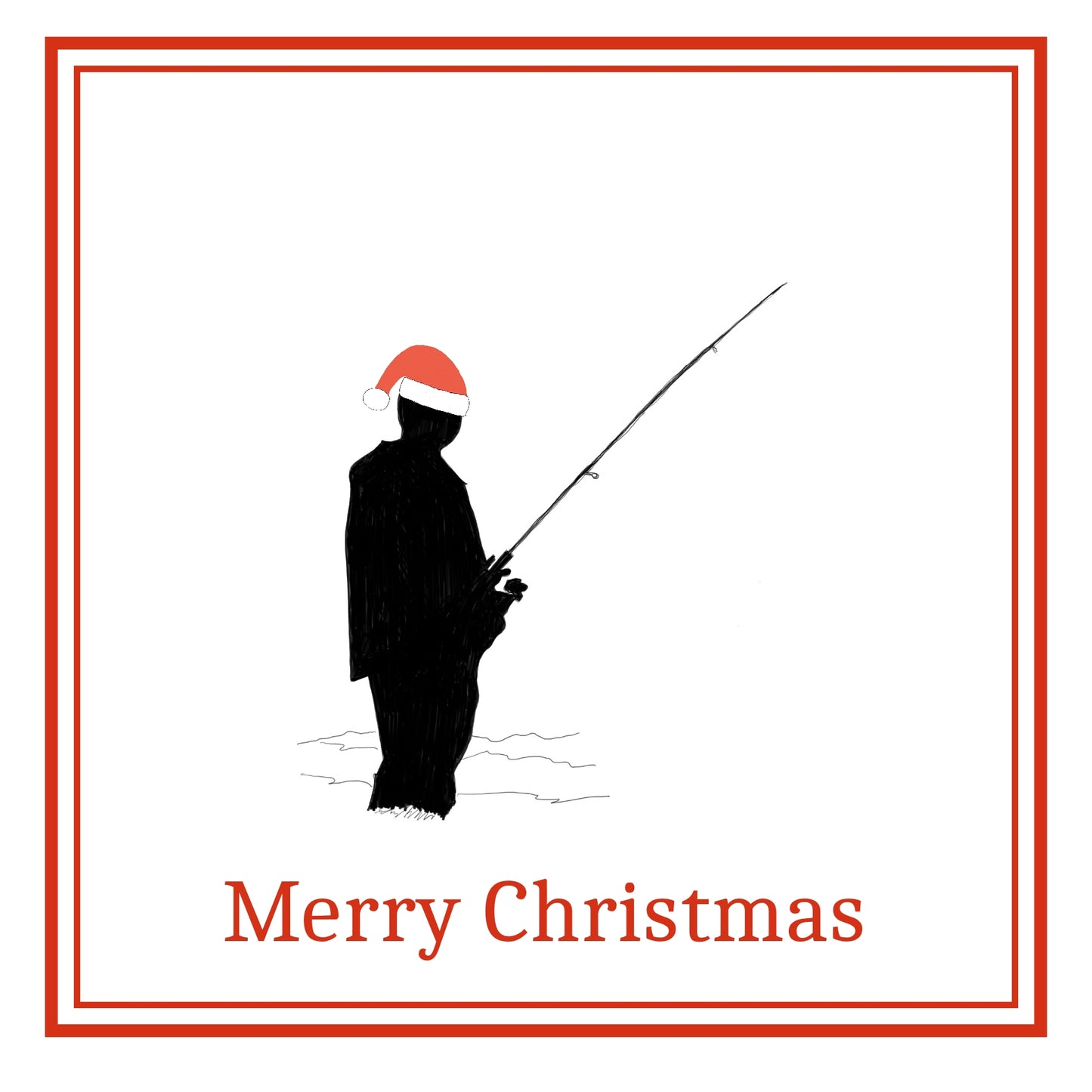 Fisherman Christmas Card Choice of 3