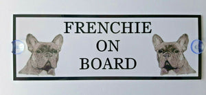 French Bulldog On Board Car Sign