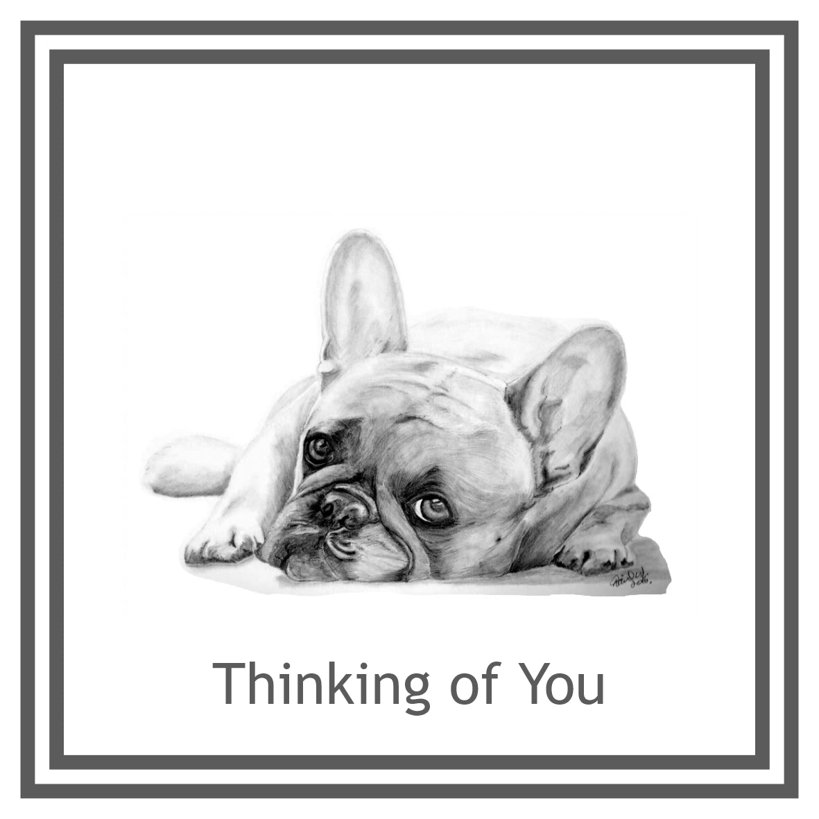 French Bulldog (B) Greeting Card Choice of 6 Designs BIRTHDAY, THINKING OF YOU, BLANK