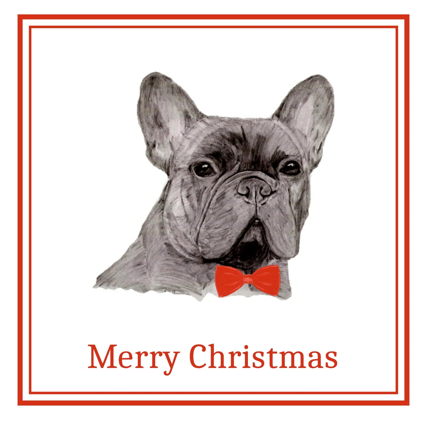 French Bulldog Christmas Cards Pack of 6