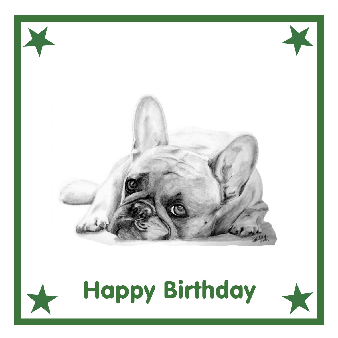 French Bulldog (B) Greeting Card Choice of 6 Designs BIRTHDAY, THINKING OF YOU, BLANK