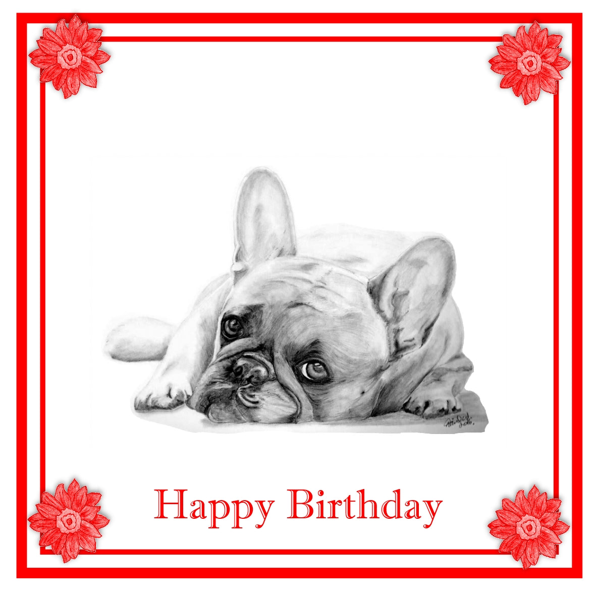 French Bulldog (B) Greeting Card Choice of 6 Designs BIRTHDAY, THINKING OF YOU, BLANK