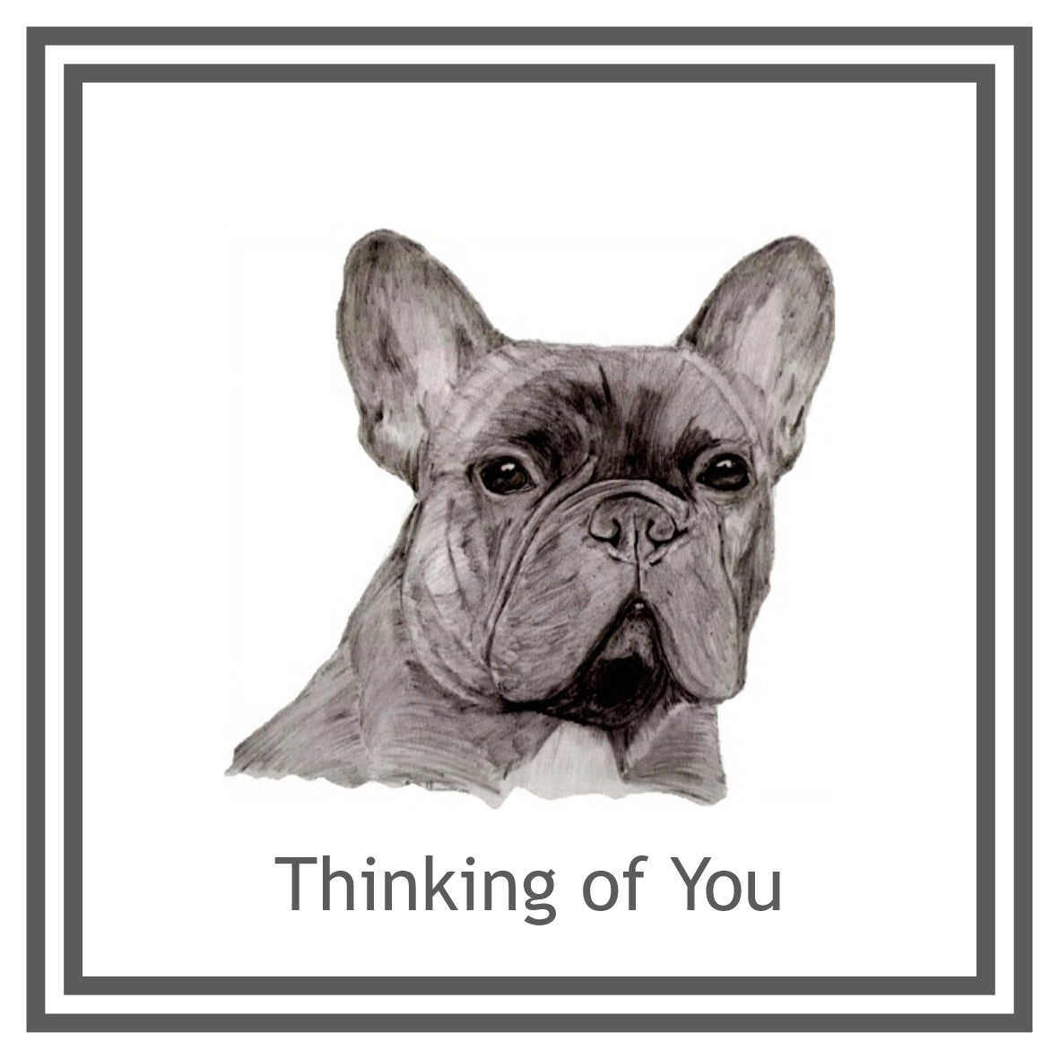 French Bulldog (A) Greeting Card Choice of 6 Designs BIRTHDAY, THINKING OF YOU, BLANK
