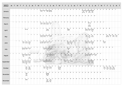 French Bulldog (B) Dog Show 2022 Year Planner A4