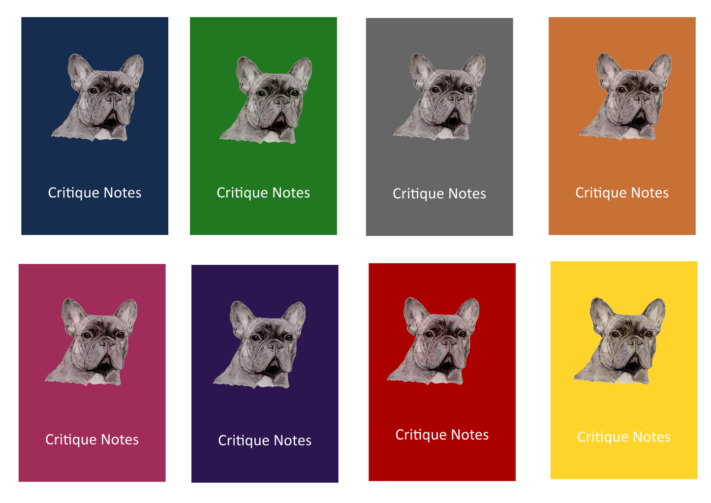 French Bulldog Dog Show Judging Critique Notes Book A5