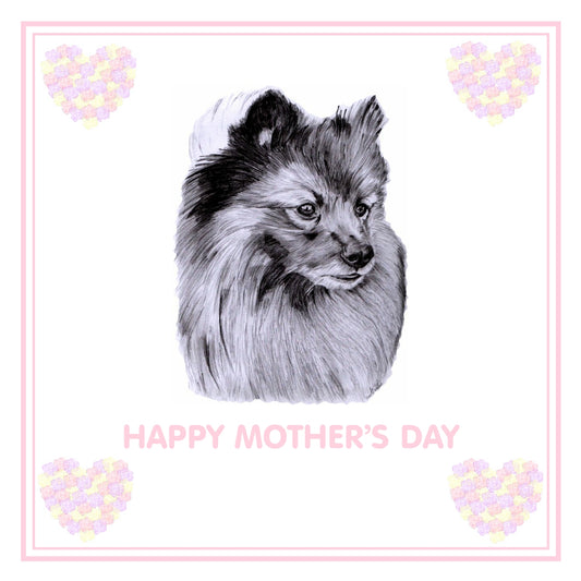 German Spitz Mother's Day Card PERSONALISATION AVAILABLE