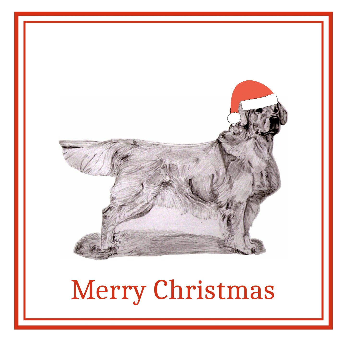 Golden Retriever Christmas Cards Pack of 6