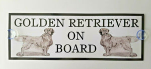 Golden Retriever On Board Car Sign