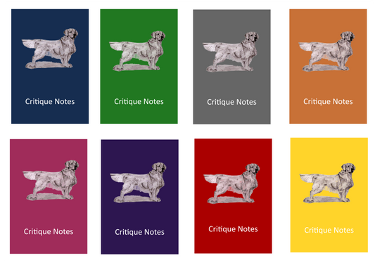 Golden Retriever Dog Show Judging Critique Notes Book A5