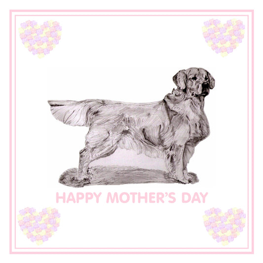 Golden Retriever Mother's Day Card PERSONALISATION AVAILABLE