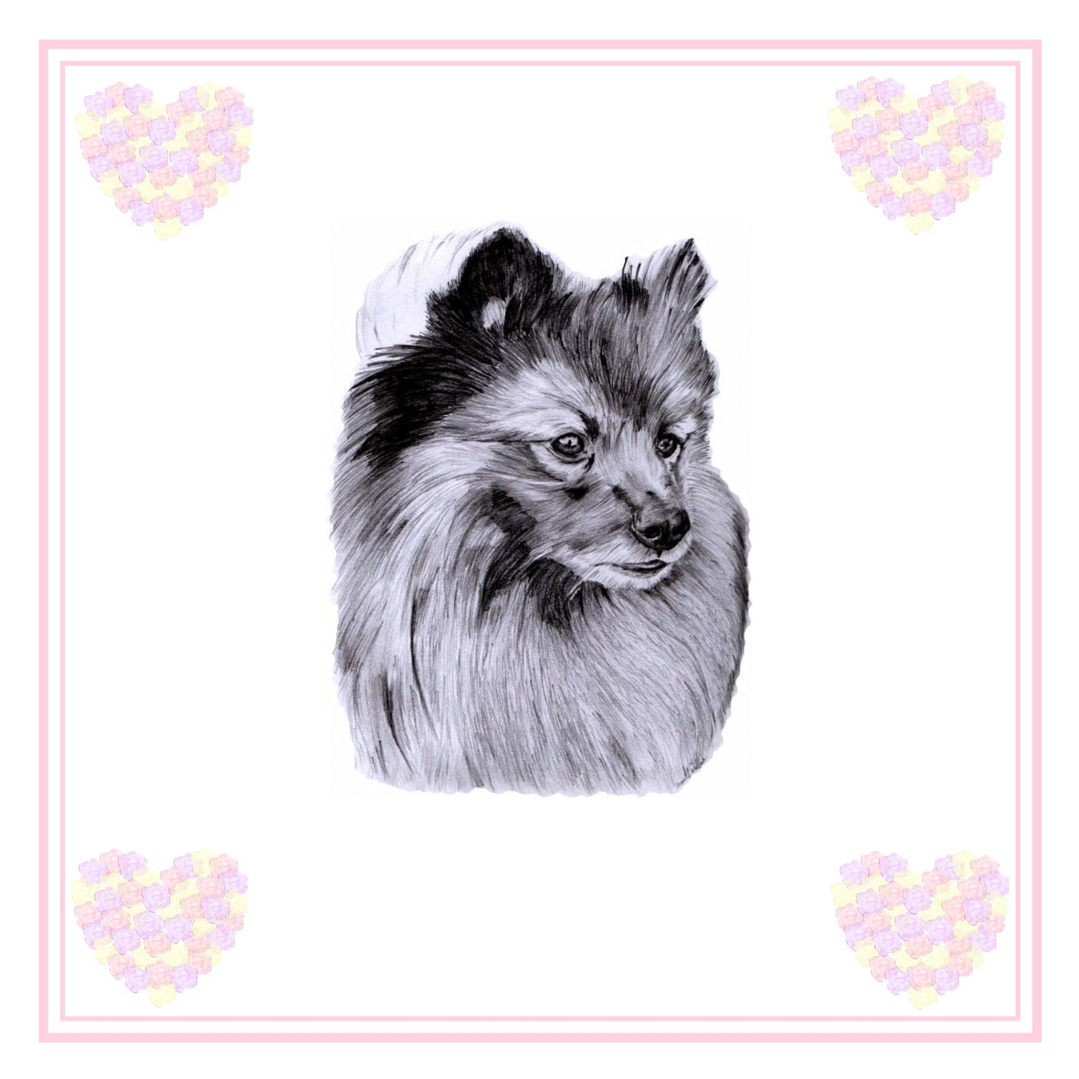 German Spitz Greeting Card Choice of 6 Designs BIRTHDAY, THINKING OF YOU, BLANK