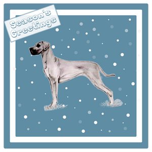 Great Dane Christmas Card Choice of 3 Card Designs Single or Multi Pack